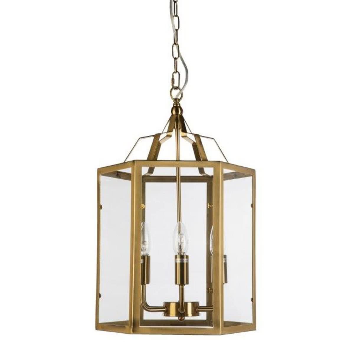 Fot 6 Light Metal & Clear Glass Pendant