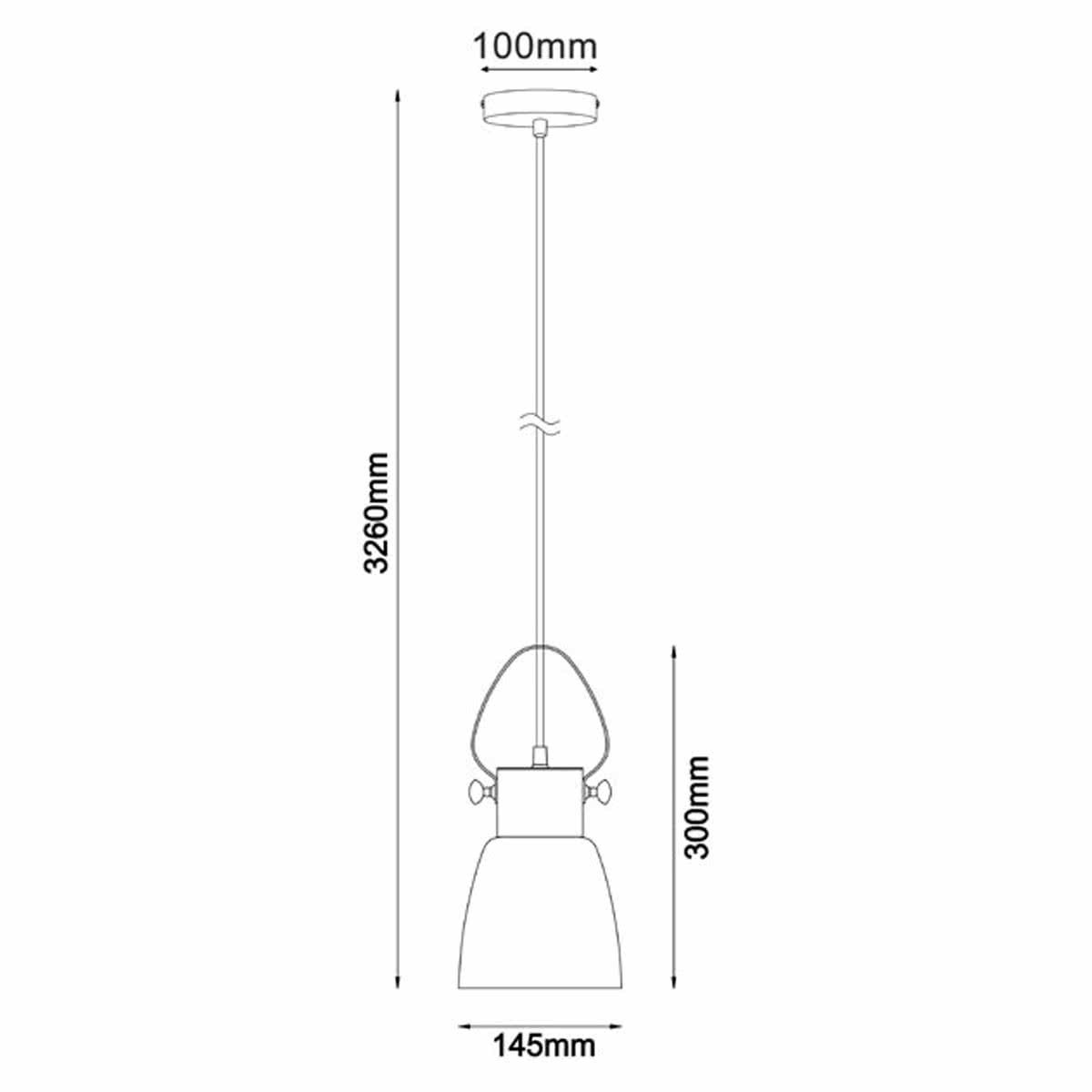 Fumoso Ellipse Copper and Smoked Glass Pendant Light