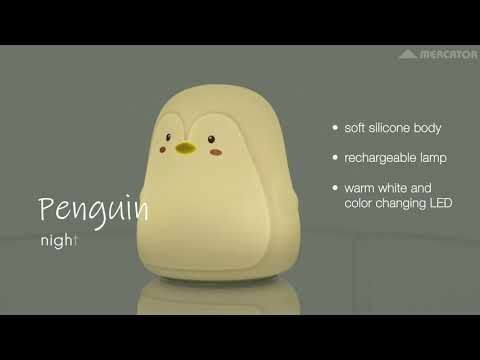 Mercator Penguin Silicone Night Light Rechargeable Amaya
