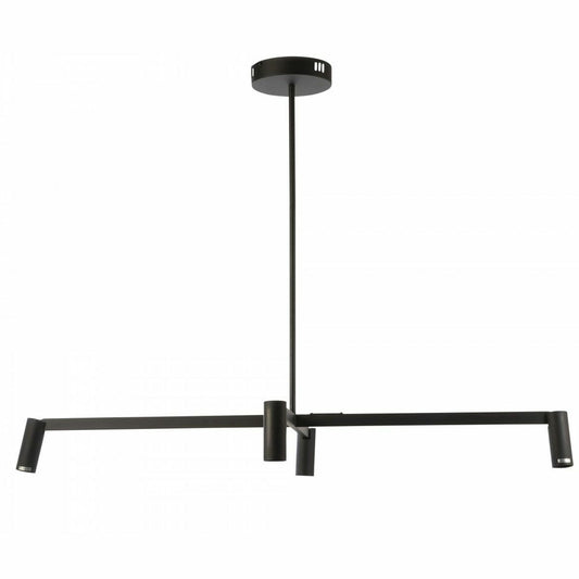 Mentera 4 Light Cross Bar LED Linear Pendant Light