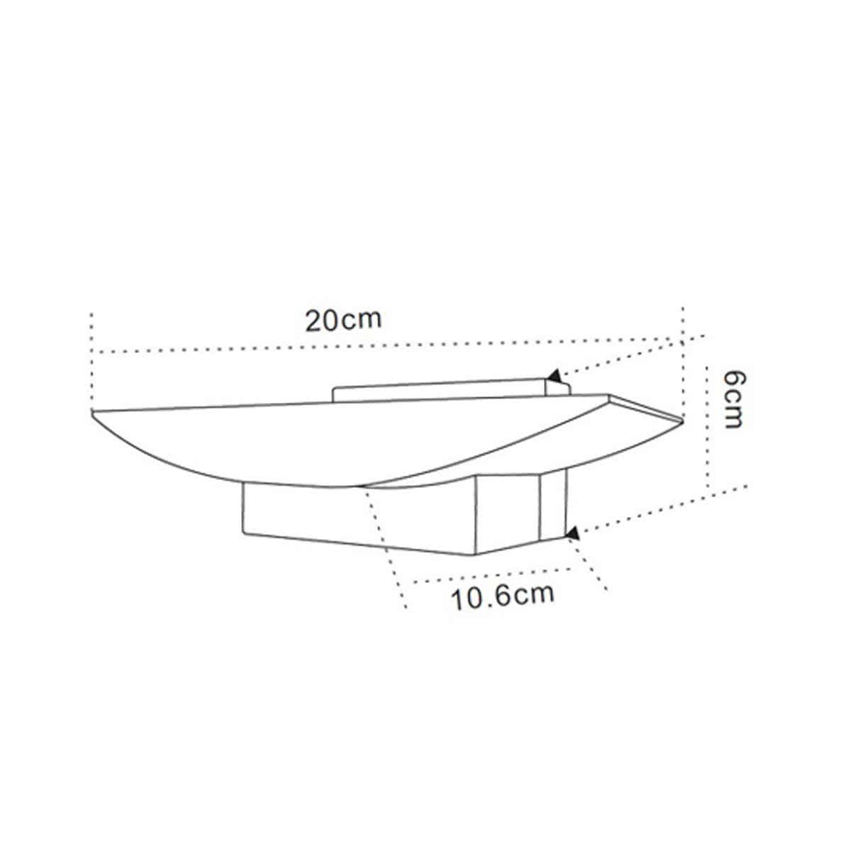 Phoenix 6w LED Aluminium Wall Light