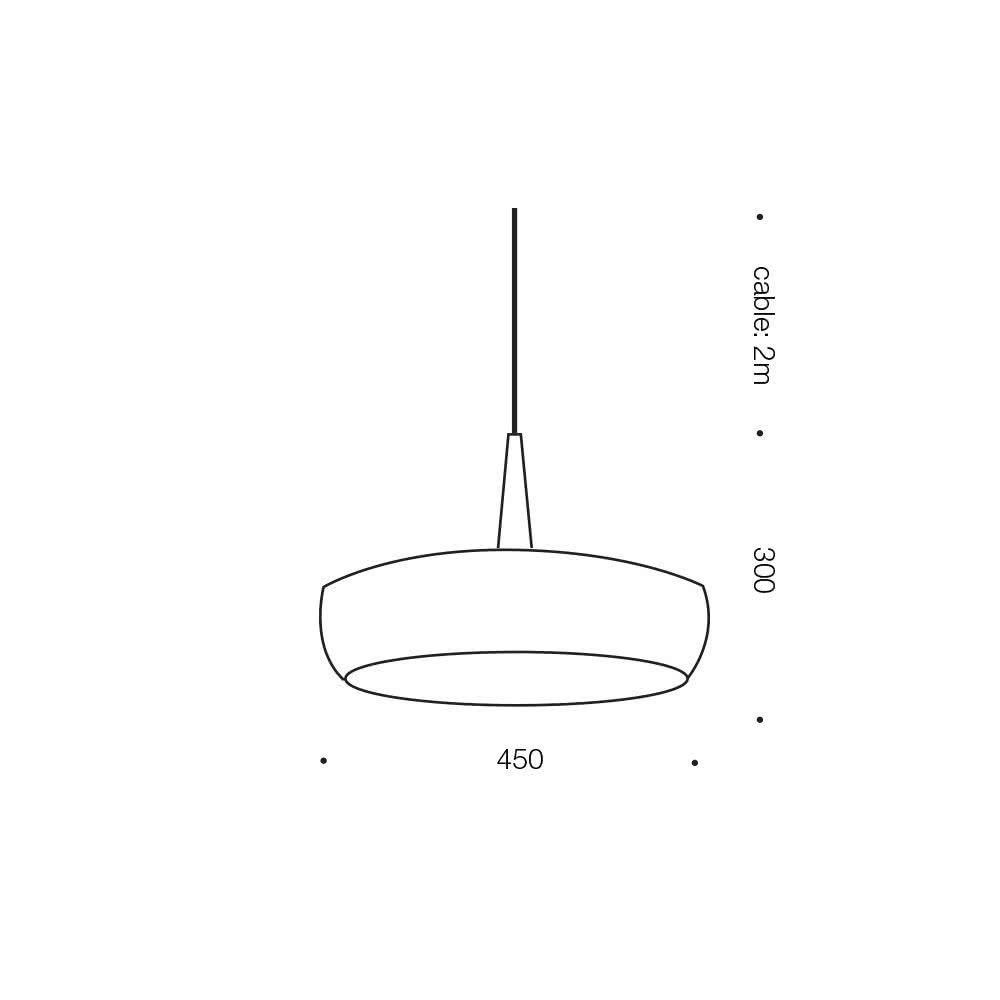 Sabra Round Metal Pendant Light