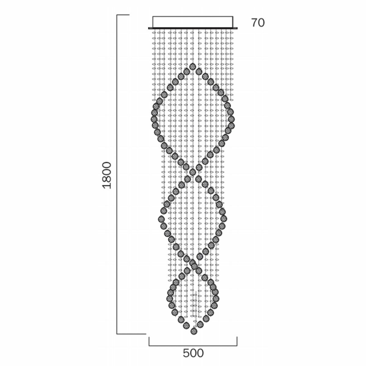 Savina 18 Crystal Pendant Light