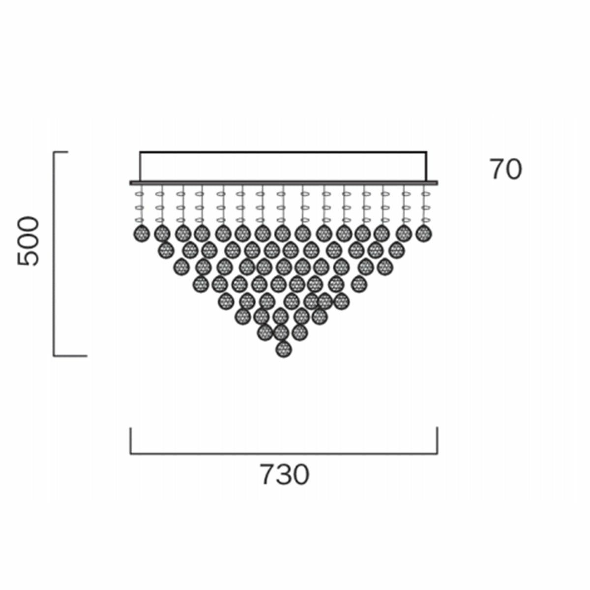 Savina 73 Crystal Ceiling Light