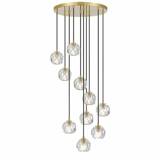 Zaha 10 Crystal Pendant Light