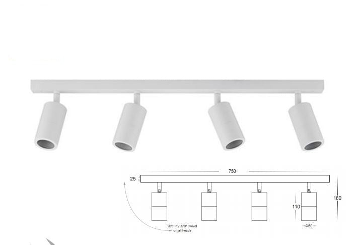 Adjustable Lights on the Bar 2/3/4