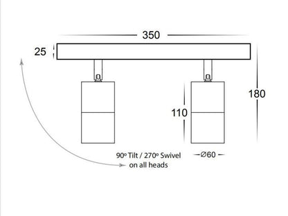 Adjustable Lights on the Bar 2/3/4