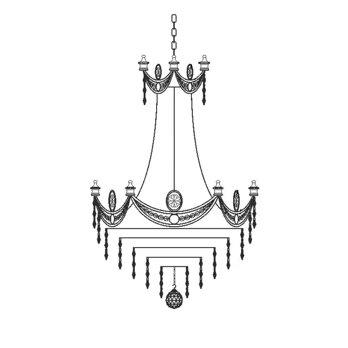 K-702 Asfour Crystal Chandelier Range