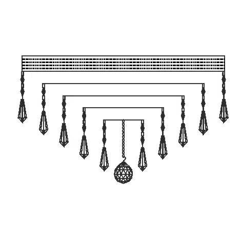 C-8080 Close To Ceiling CCT Crystal Chandelier