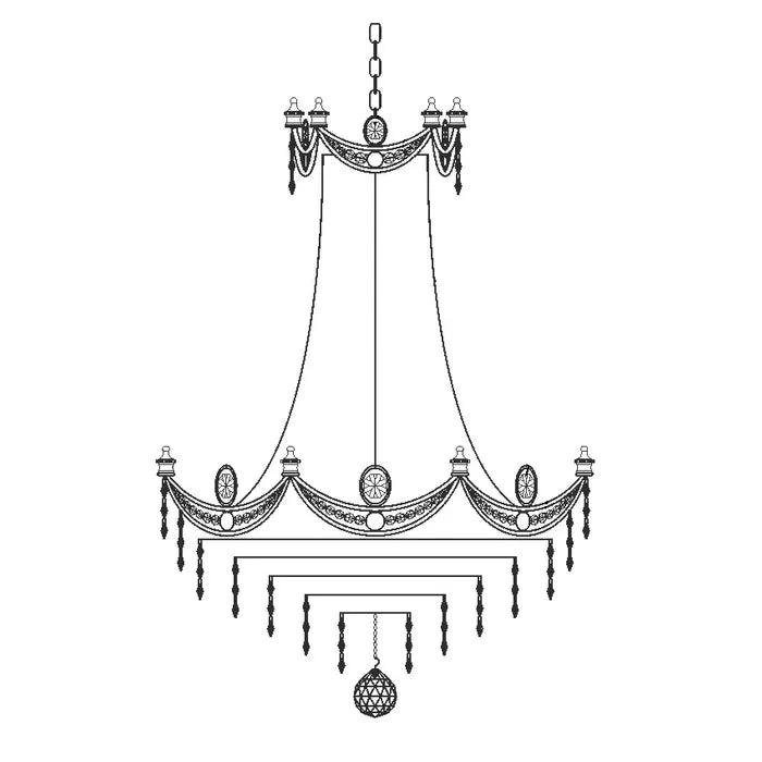 K-702 Asfour Crystal Chandelier Range