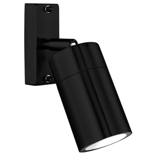 Brilliant Black Denver-II LED Exterior Adjustable Wall Light