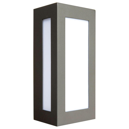 Brilliant Charcoal Eave Lantern Exterior Wall Light