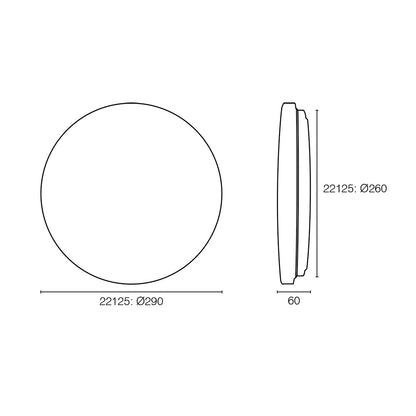 Saturn Slim CCT LED Oyster