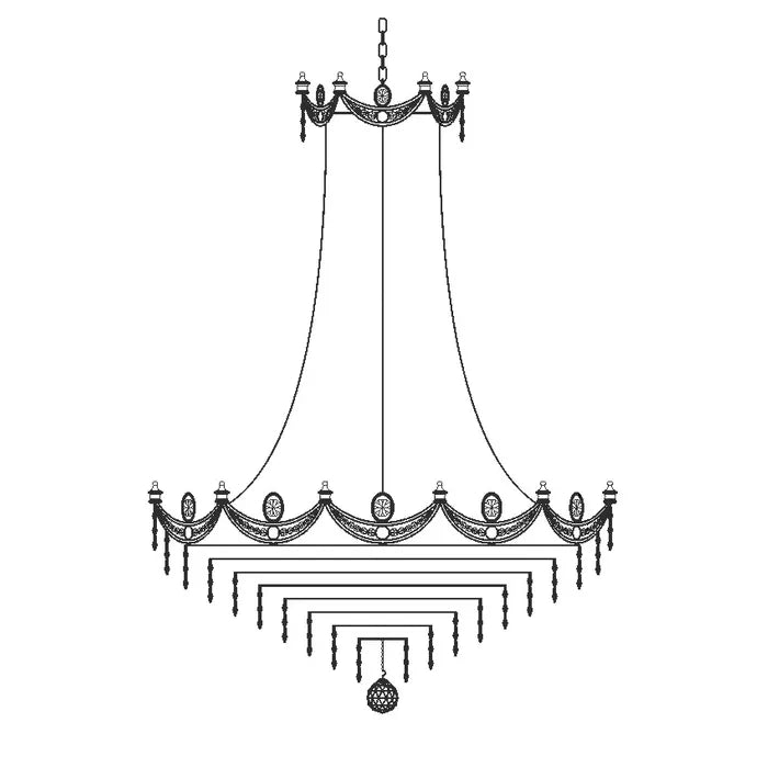 K-702 Asfour Crystal Chandelier Range