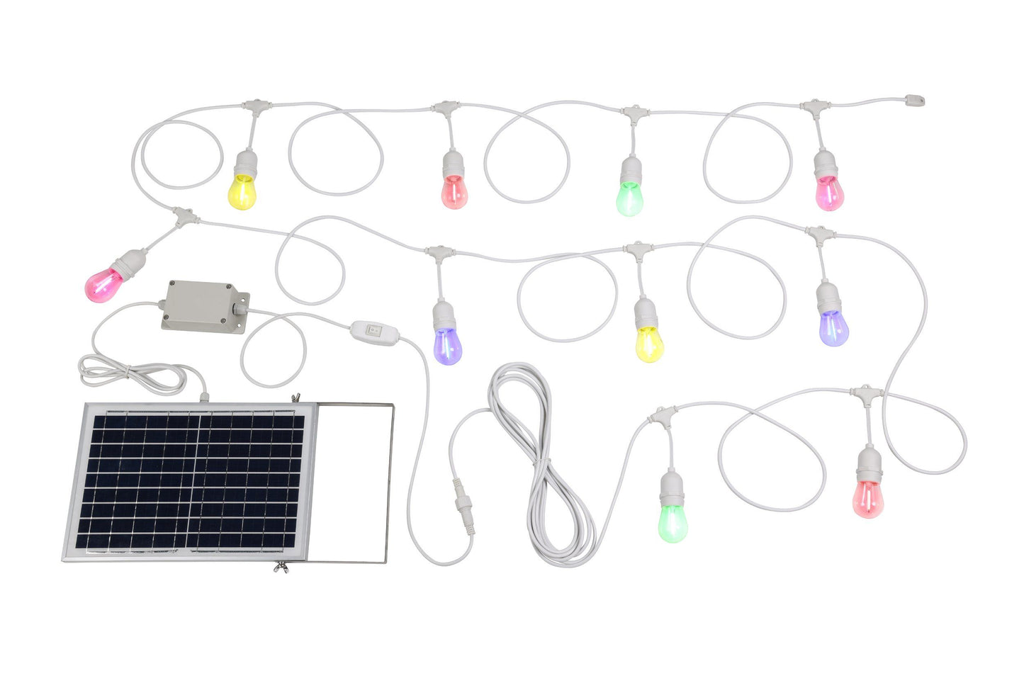 Festoon Solar Kit - 10 Light Kit - Multi Colour