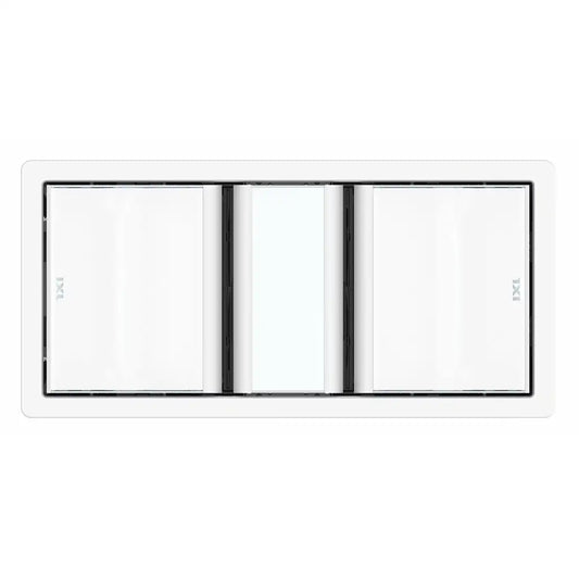 Tastic Luminate Dual 3 in 1 Bathroom Heater, Exhaust Fan & Light - White