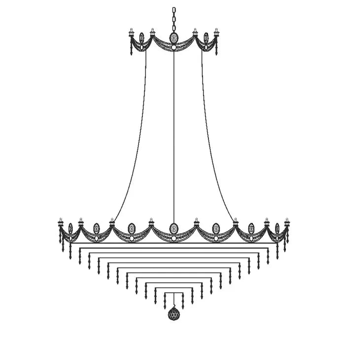 K-702 Asfour Crystal Chandelier Range