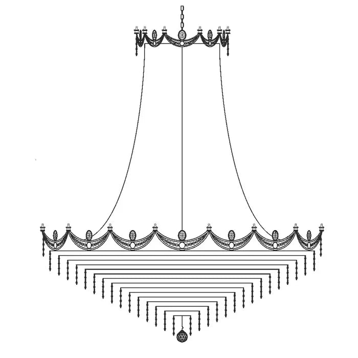 K-702 Asfour Crystal Chandelier Range