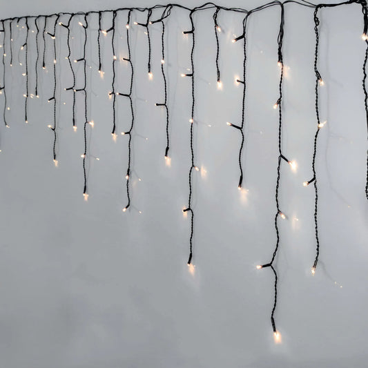 960 LED Icicle Lights - Crisp White 24m x 55cm