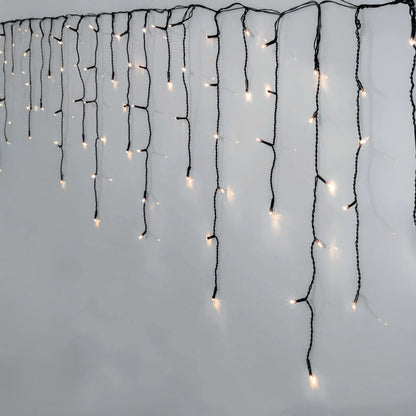 480 LED Icicle Lights - Crisp White 12m x 55cm