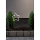 Xmas Neonstar Star W/Stake Neut White