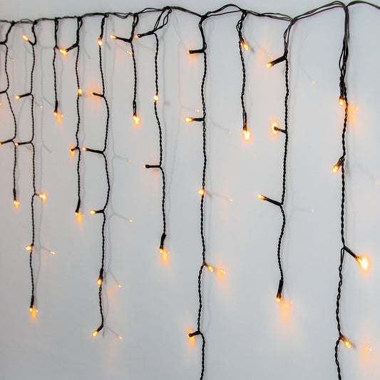 960 LED Icicle Lights - Warm White - 24m x 55cm