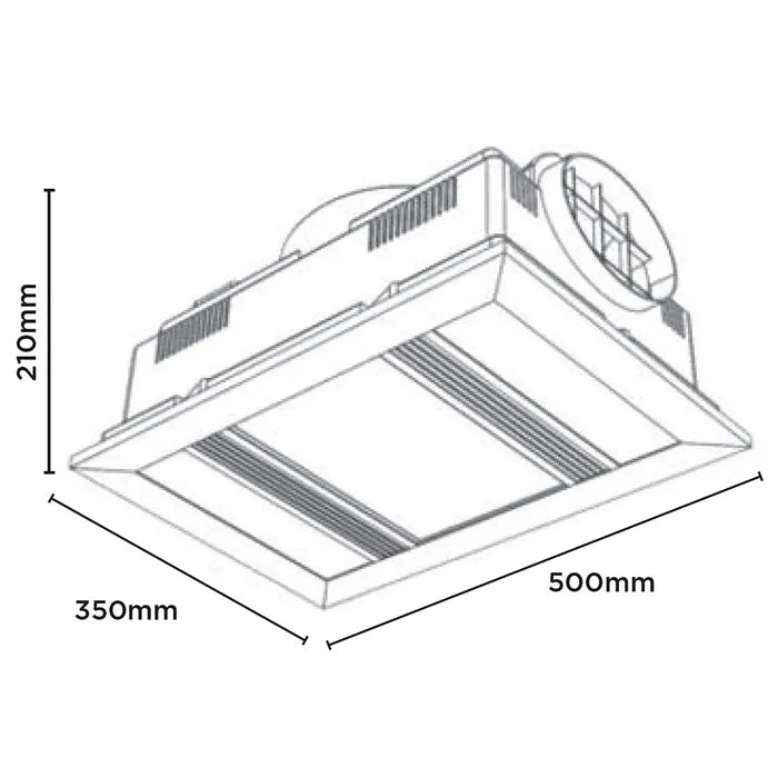 Apex 3 in 1 Bathroom Exhaust