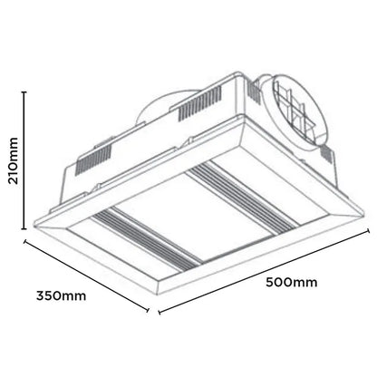 Apex 3 in 1 Bathroom Exhaust
