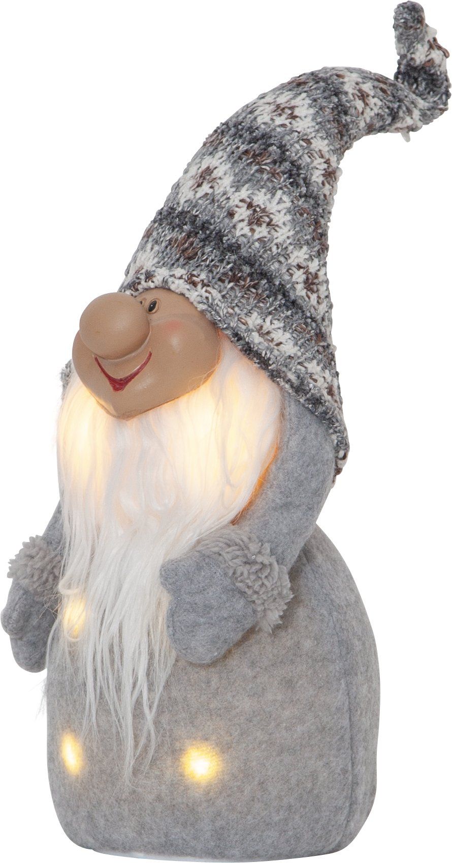 Christmas Joylight Santa Decoration - Grey