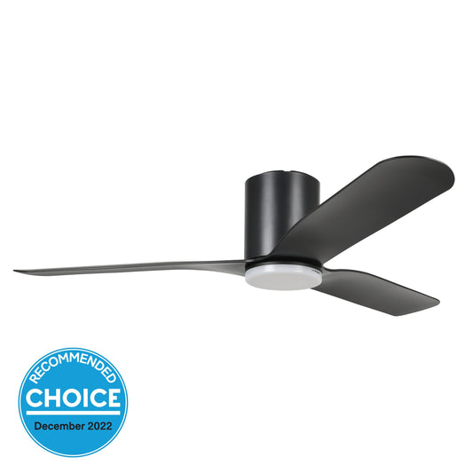 Iluka 52 Dc Hugger Ceiling Fan With Led Light