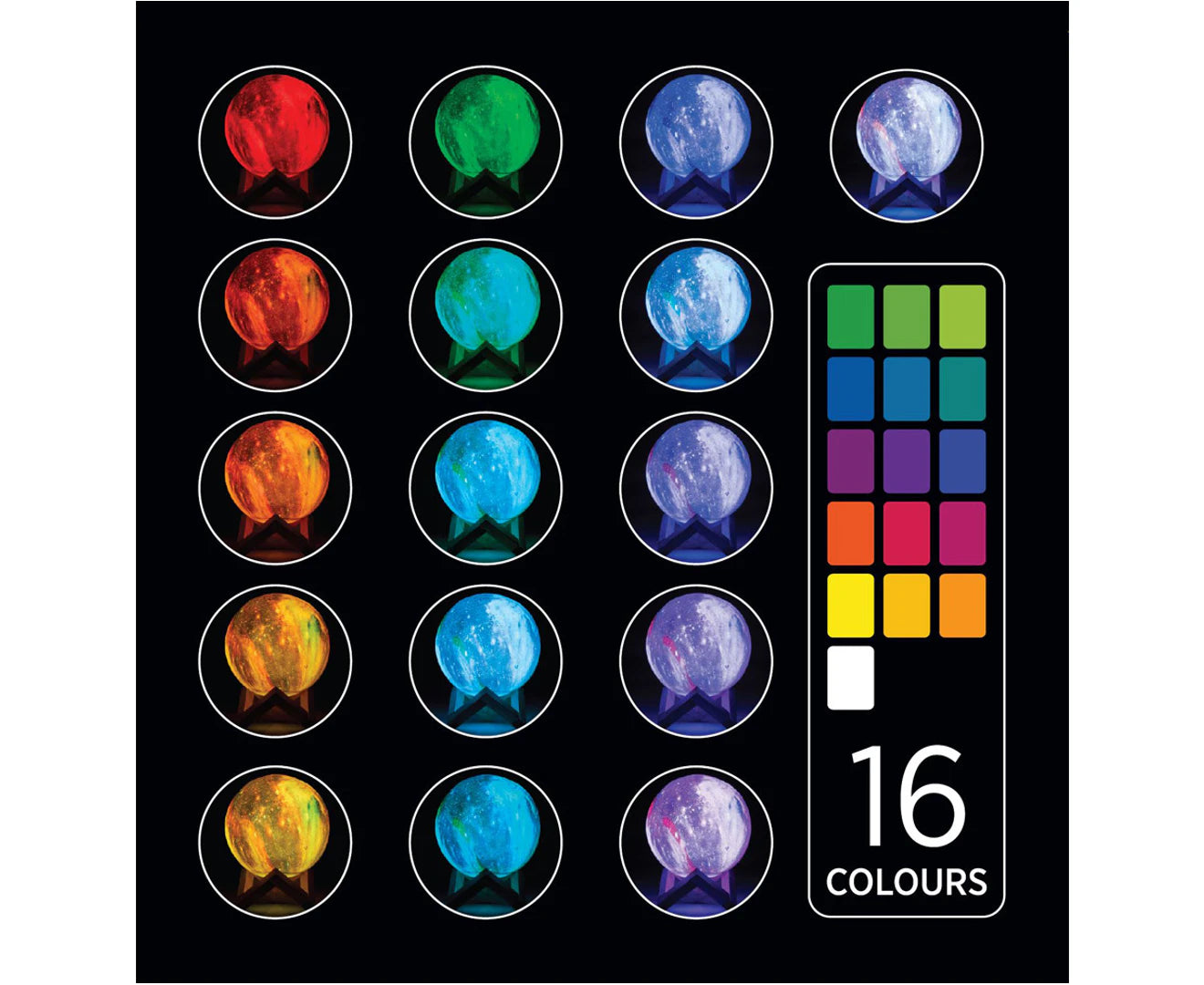 Galaxy Moon touch lamp