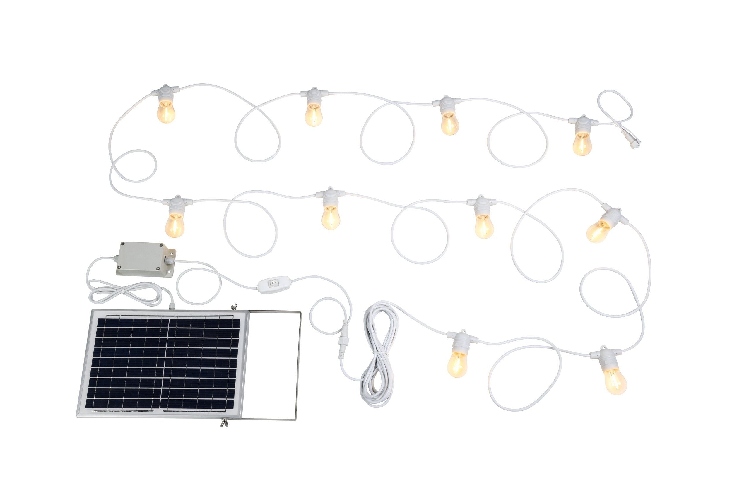 Festoon Solar Kit - 10 Light Kit - Warm White – Discount Lighting & Fans