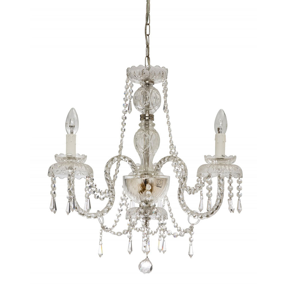 Alicante 3 Light Crystal Pendant Chrome