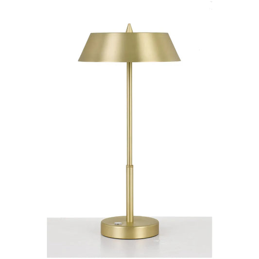 Allure Table Lamp 7w LED 3 Way Touch Switch H:425 D:220 Brass/Gold 3000k 580lm