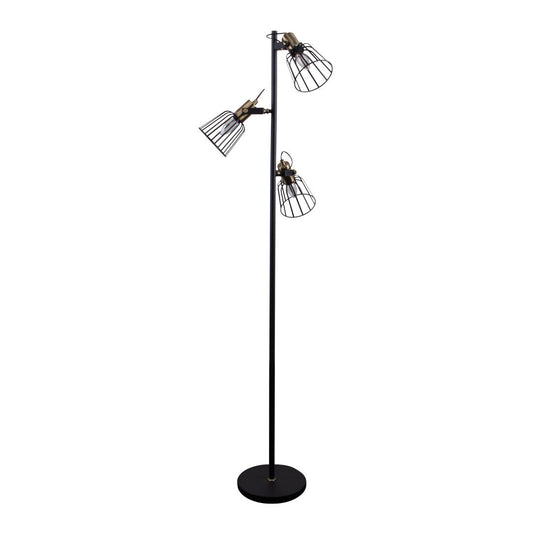 Ashley-3fl 3 Light Cage Floor Lamp