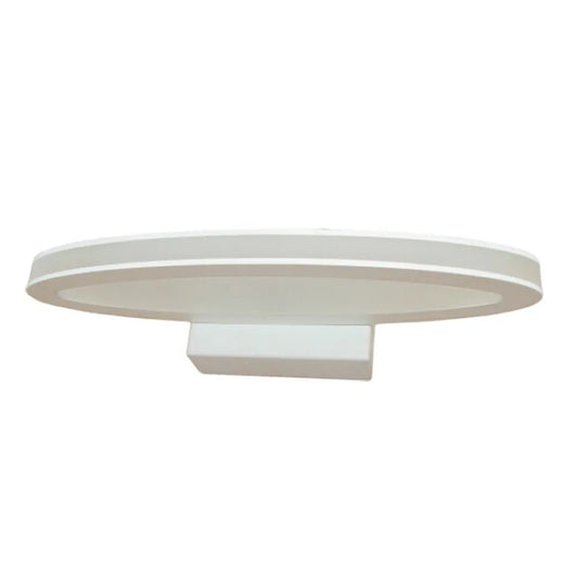 Athens: City Series Led Interior Matte White Oval Wall Light