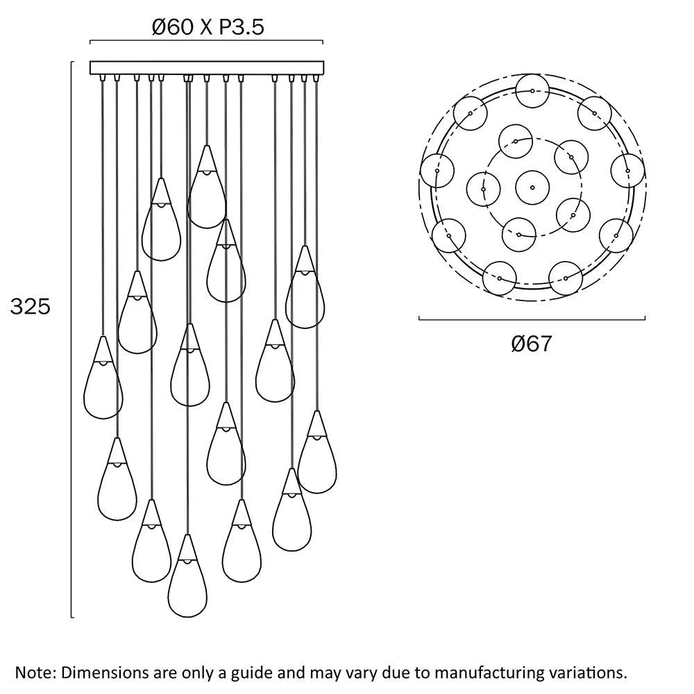 Atico 15 Light Pendant