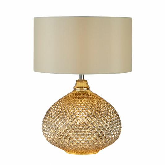 Textured Glass Table Lamp