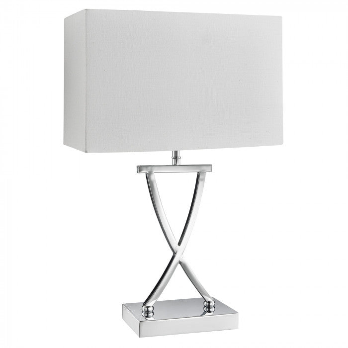 Large Table Lamp with Classic White Shade
