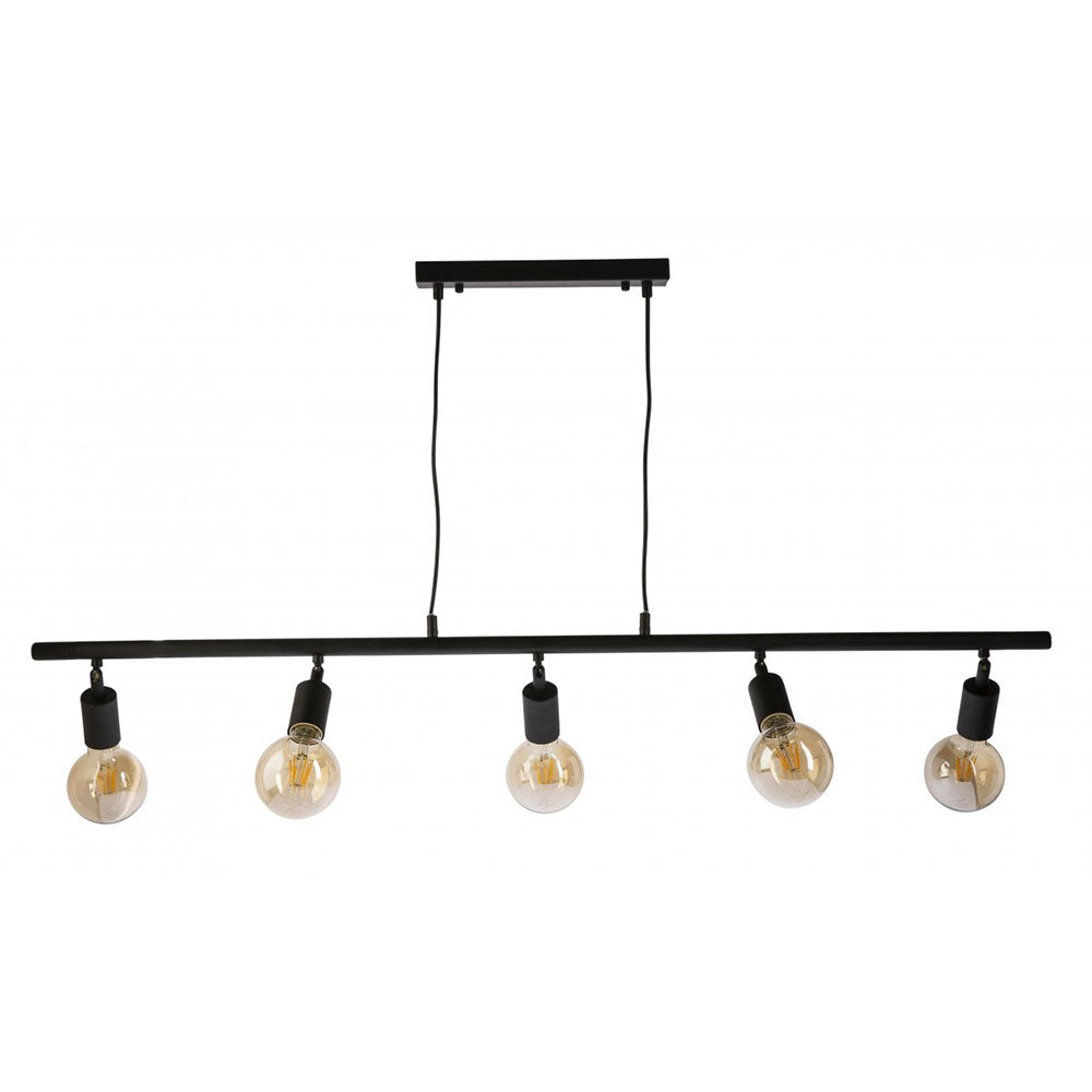 Austra 5 Light Pendant Black