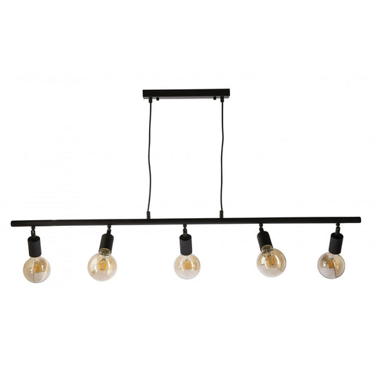 Austra 5 Light Pendant Black