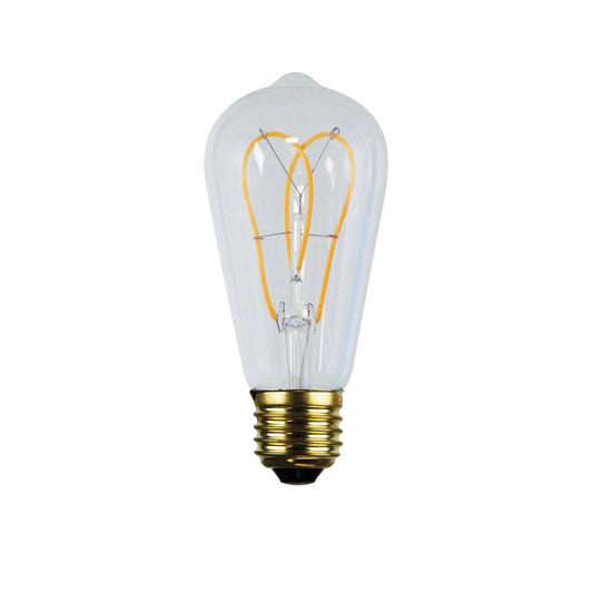 Led Filament St64 Twin Loop Dimmable 5W E27 2200K