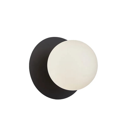 Balle: Round Opal Diffuser With Round Base Wall Light