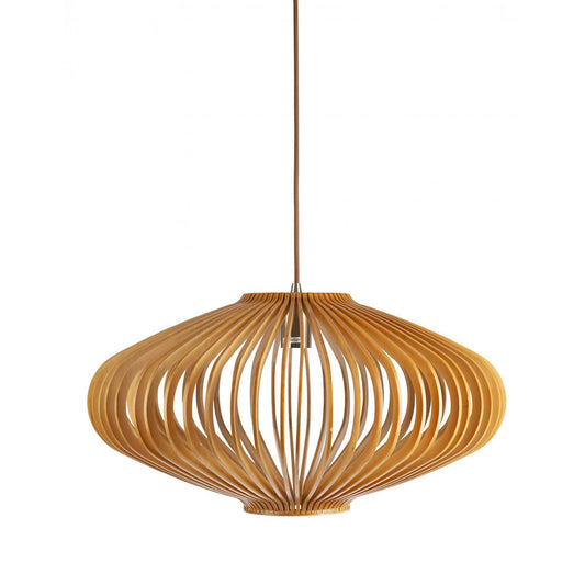 Bayron 1 Light Timber Pendant Medium