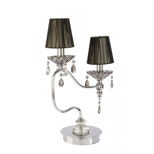 Bella 2 Light Table Lamp Crystal