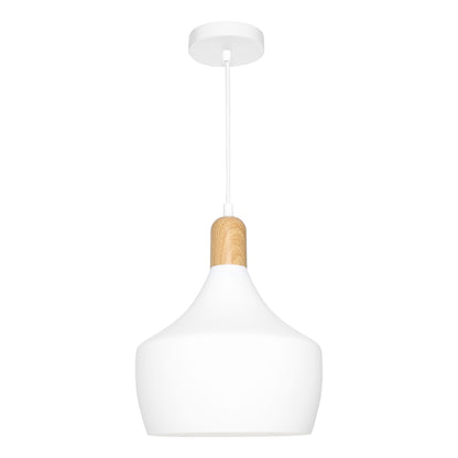 Bevo Charcoal Metal Angled Bell Pendant Light
