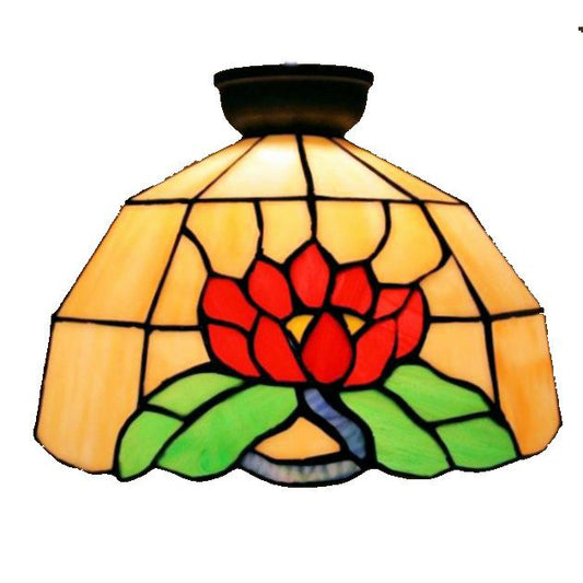 Floral Leadlight Batten Fixture - BF102798