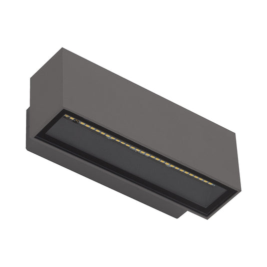 Block 12w 170mm Wall Bracket Dark Grey