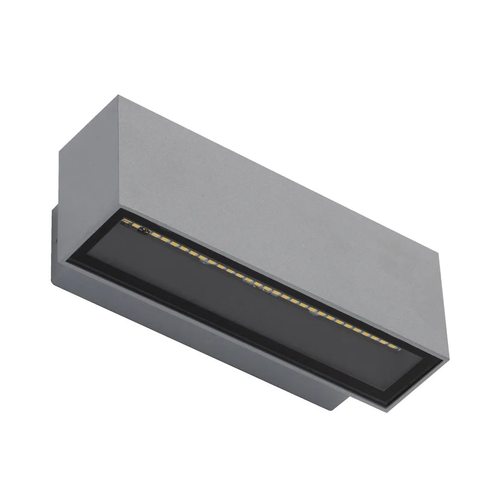 Block 12w 170mm Wall Bracket Silver