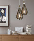 BONITO Taupe Wood Tear Drop Pendant Lights